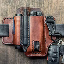 New EDC tactical holster retro outdoor storage electrician tools flashlight sleeve knife sleeve portable running bag