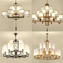 Shu compound Hall hotel lobby Teahouse round high art large lamps