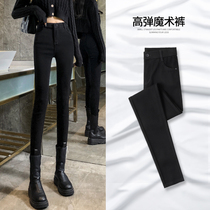 Black magic leggings womens pants 2021 Spring and Autumn New thin tight elastic pencil small feet high waist black pants
