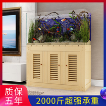 Custom wooden base fish tank bottom cabinet Solid wood fish tank shelf household living room fish tank cabinet base grass tank fish tank cabinet