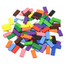 Domino childrens educational adult intellectual toys male and female student competition wooden building blocks teaching aids props