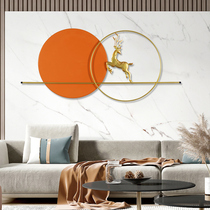 Modern minimalist living room sofa background wall decoration bedroom wall wall decoration wall pendant three-dimensional metal mural