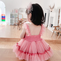 One year old girl baby dress girl dress summer dress tutu dress children summer cute dress girl princess dress