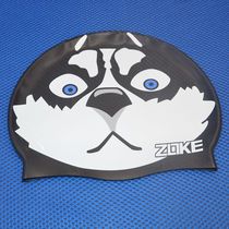 ZOKE Zhouke 2019 new puppy cartoon waterproof hair care silicone swimming cap