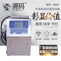 Traceability code W600 automatic assembly line small character inkjet printer production date factory direct ink coding machine