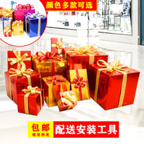 Christmas Decorations Gift Box Pendulum 4S Shop Beauty Chen Pile Head Box Gift Props Swing Accessories Shop Window Scene Arrangement