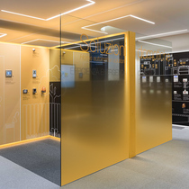 Modern geometry UV white frosted color gradient partition decorative electrostatic glass film office transparent sticker