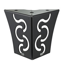 Li craftsman Guangdong metal right angle classical European pattern furniture cabinet foot 8 points small flower foot