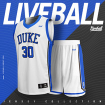 NCAA basketball suit custom jersey vest set for men and women children college students printed Duke North Caessey Curry