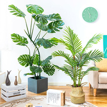 Nordic ins wind simulation plant traveler banana paradise bird living room fake green plant landing large potted tree decoration