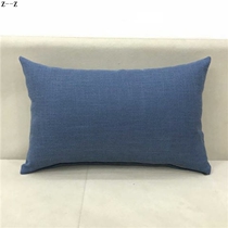 Rectangular pillow thickened linen solid color sofa cushion pillow Office chair waist support with core backrest cushion