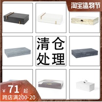 Clearance processing up to 20% off Light luxury creative desktop decoration storage box Living room home soft decoration model room