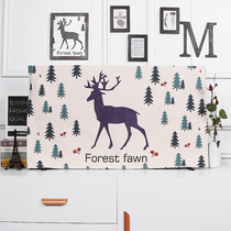 Cartoon printing hanging TV Hood dust cover fabric wall LCD TV cover dust cover TV set 55 inches