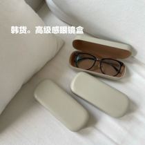 Go to the amount of cheap to believe~Korean goods good hand feeling pu glasses box protection box hard box
