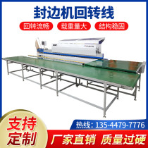 Edge banding machine slewing table wooden right-angle turning stainless steel mesh belt chain plate conveyor conveyor assembly line customization