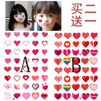 Children tattoo stickers hipster love Princess stickers cartoon activity face stickers hand back stickers waterproof durable men and women