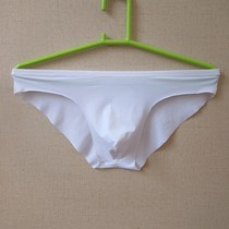 Mens underwear briefs sexy low waist ultra-thin seamless one-piece ice silk triangle breathable young mens pants w