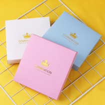 Cake knife and fork box knife and fork set carton birthday cake tableware packaging box long knife and fork plate square packaging box