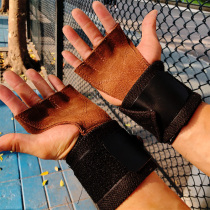 WRGD fitness belt wrist gloves Palm protection non-slip wear-resistant breathable anti-Coon anti-pain pull-up gloves