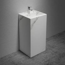Osage modern simple one-piece column basin rock slab washbasin small vertical balcony outdoor wash basin