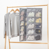 Thickened Oxford cloth storage hanging bag Wall-mounted dormitory double-sided hanging bag 15 grid 30 grid underwear underwear bra