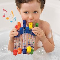 Bathing clarinet toy variable sound water flute 2-4-8-year-old childrens Enlightenment instrument with music score