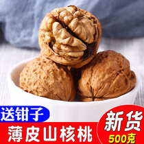 Paper walnut new thin shell raw pecan wild original hand peeling pregnant woman nut dried fruit bulk 500g thin skin