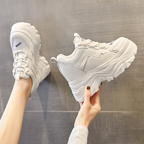 Shoes Children Old Daddy Shoes 2022 Spring New Pine Pastry Heightening 10cm Casual Women Shoes 100 Hitch Bottom Little White Shoes