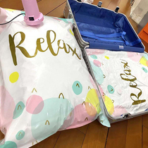 Vacuum compression bag no air pumping clothes clothes packing belt bag luggage special storage bag travel vacuum gas