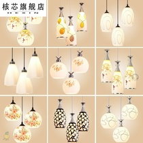 Home improvement aisle lamp restaurant chandelier three creative personality industrial style bar bedroom dining room lamp simple modern over