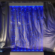 Large acrylic screen water curtain wall flowing water bubble wall creative fish tank aquarium entrance partition can be customized