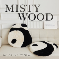 Fog Sensonian Plush Panda Cushion Ground Fart Cushion s Wind Breeze Window Chair Cushion Stool Seat Memory Cotton Cushion