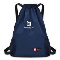 Oxford cloth large capacity drawstring backpack female 2021 new drawstring pocket fitness bag sports travel bag mens backpack