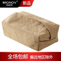 Japanese cotton linen fabric tissue box simple homestay concave shape drawing Box storage bag creative home living room table