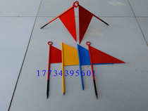 Triangle small iron flag javelin flag flag track and field mark Flag shot put throwing distance flag New ABS material