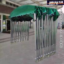 Rainproof mobile push-pull shed outdoor folding canopy large stalls night market shed shrinking sunshade telescopic tent