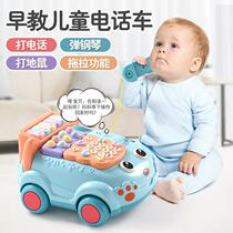 Baby childrens toys simulation telephone landline male baby music multi-function puzzle early education 1 year old 2 little girl