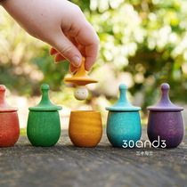 Color pairing toys baby Yi Yi early teaching gyroscope small rainbow color spouse boy and girl enlightenment teaching teaching