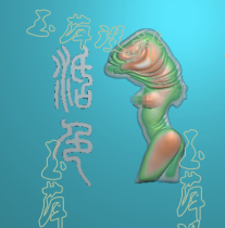 The character decoat beauties and beautiful sculptures of jade sculptures