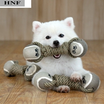 Pet dog knot toy molars bite-resistant teeth relief artifact Shiba Dog Bomei Teddy Bai Bear small dog