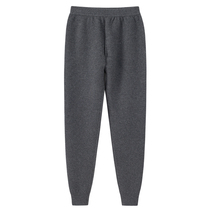 Shepas 2021 new cashmere pants mens flat idling padded solid cashmere warm pants
