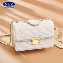 NUZ small bag 2021 new bag womens summer joker shoulder messenger bag fashion leather lingge chain bag