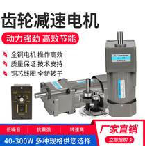 60 90 120W micro gear motor 180 250 300w speed motor single-phase 220-380