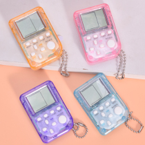 Small couple Tetris game console key chain Boys anti-lost advanced sense simple exquisite cute retro