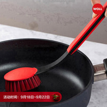 Special silicone pan brush long handle brush dishwashing brush decontamination household kitchen cleaning brush protective pot