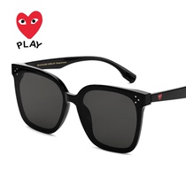 Rei Kawakubo big face thin gm sunglasses female Korean version of the big frame sunglasses male anti-UV tide street shot 3935