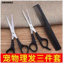 Dog Beauty Repair Hair Scissors Pet Teddy Cut Straight Cut Bent Cut Tooth Cut Haircut Tool Suit Dog Hair Cut Professional