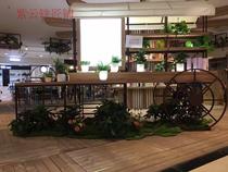 Nordic promotion wrought iron flower stand outdoor floral decoration exhibition European shelf shopping mall display stand