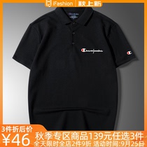 Champion said mens long sleeve lapel autumn summer new fat size short sleeve T-shirt mens polo shirt business half sleeve