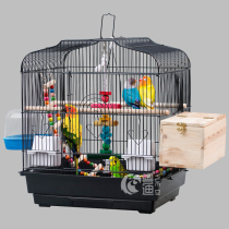 Tiger skin peony cockatiel cage small sun luxury bird cage Wrought iron oversized metal breeding bird cage 3006